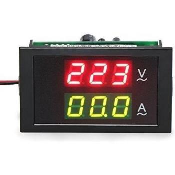 DROK® 220V / 240V 80V-300V / 100A Digital AC actual Voltímetro Amperímetro Gauge + Sentido Transformador LED dual Displayr voltímetro Gauge + transformador Detección de corriente