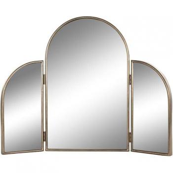 Espejo de pared cobrizo 101,5x3,4x80,5 cm