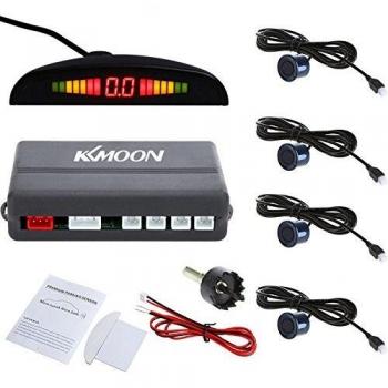 KKmoon Detector de Radar Sistema de Aparcamiento con 4 Sensores de Coche