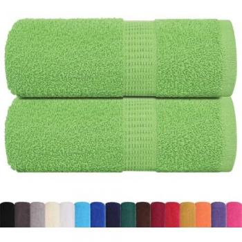 Toallas de Jabón 2 Piezas Verde Manzana 30x30 cm 360 g/m² 100% Algodón