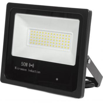 Foco Proyector LED 50W 6000Lm IP65 con Detector de Movimiento Integrado y Durabilidad de 40.000 Horas