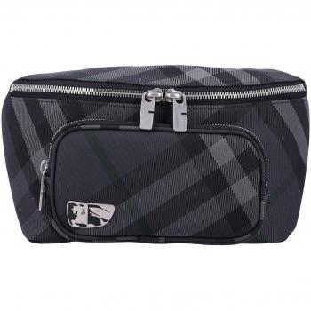 Burberry Men's Grey Belt Bag - One Size Crossbody with Logo