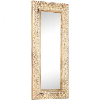 Espejo tallado a mano de madera maciza de mango 110x50x2,6 cm