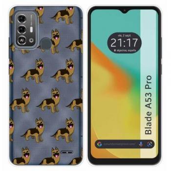 Funda de Silicona para Zte Blade A53 Pro con Diseño de Perros 09