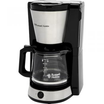 Cafetera de Goteo Russell Hobbs Heaton 1,25L con Jarra de Vidrio, Función de Mantenimiento del Calor y Acero Inoxidable