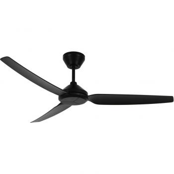 Ventilador de techo exterior Polis negro DC silencioso Ø 137 cm IP55