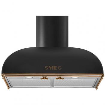 Campana Decorativa Smeg KS59AOE2, 60 cm, Antracita, Estética Colonial, 3 Velocidades, Clase Energética B