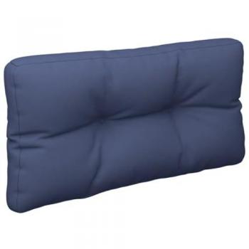 Cojín de muebles de palets tela Oxford azul marino 70x40x12 cm