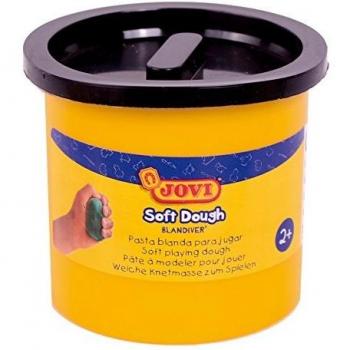 Jovi Soft Dough Blandiver, Estuche de 5 Botes, 110 g, Color Negro (45010