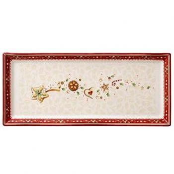 Villeroy & Boch Cake Plate, Porcelain, Multi-Colour, 39 x 17 x 5 cm,
