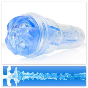Fleshlight Turbo Thrust Texture, Blue Ice Discrete Blowjob-Masturbator, Made of Realistic Superskin Material