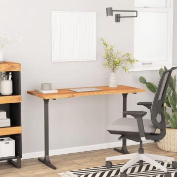 Tablero de escritorio rectangular de madera de acacia 110x50x2,5 cm color marrón
