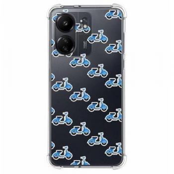 Funda de Silicona Antigolpes para Xiaomi Poco C65 con Diseño de Scooter y Dibujos