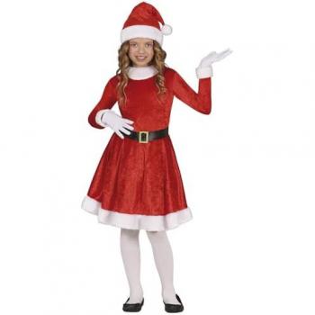 Disfraz de Mamá Noel de Invierno para niña de chenilla (3-4 años)