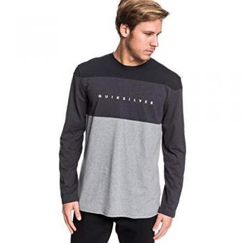 Quiksilver - Camiseta de Manga Larga - Hombre - L - Negro