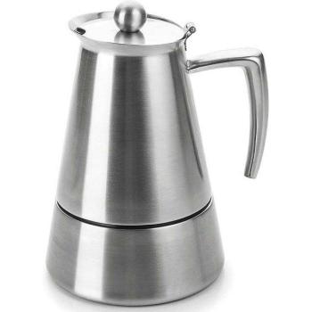 Cafetera Express Inox Hyperluxe Lacor - 6 Tazas