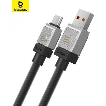 Cable de carga rápida Baseus CoolPlay USB a Tipo C 100W 2m para Laptop, Xiaomi, Matebook, Macbook, Huawei y Honor