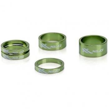 XLC 2500531518 Juego de espaciadores A-Head AS-A02, Unisex, Verde Claro
