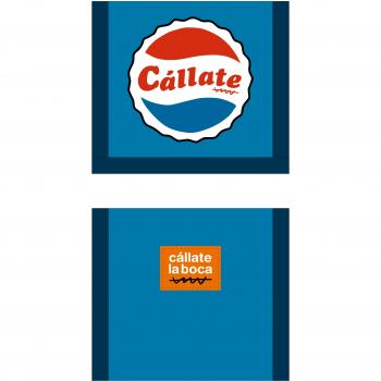 Callate La Boca Billetero Compacto Azul Pessi