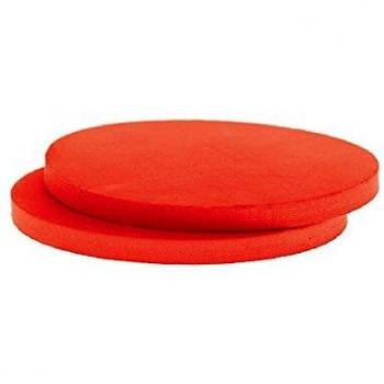 Suelas EVA Tubbease M - Diámetro 14,5 cm - Color Rojo - Lote de 2 unidades
