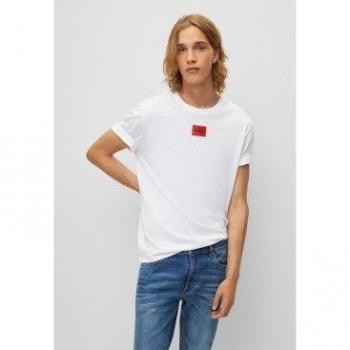 HUGO Camiseta Hombre - Diragolino212 Cuello redondo, Logotipo, 1/2 manga, Algodón Diragolino212