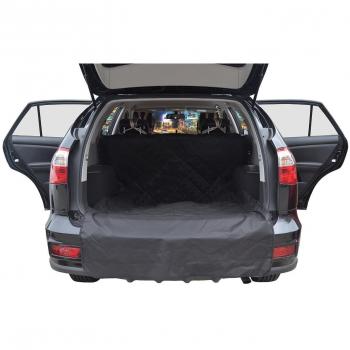 Pettom Funda del Tronco de Coche Cubierta del Maletero del Coche Estera de Tronco Forro Protector Resistente al Agua, Antideslizante Durable Tronco Buque de Carga para Los Animales Domésticos Lavable Cubierta de Asiento de Coche, Color Negro