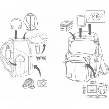Mochila Nitro Daypacker Bag Urban Collection 32 Litros - Gran Capacidad