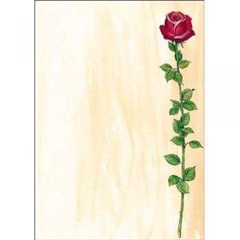Papel de Diseño Sigel Rose Bloom A4 90 g/m², 25 Hojas