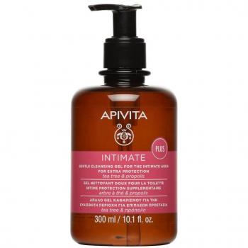 APIVITA Intimate Gentle Cleansing Gel For Extra Protection 300ml - Gentle foaming wash gel for intimate hygiene, natural cleanser, 300 ml