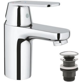 Mezclador de lavabo Eurosmart Cosmopolitan 1/2 tamaño S con limitador de temperatura y acabado cromado