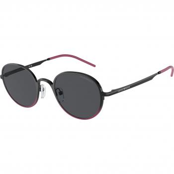 Emporio Armani EA2151 Women's Sunglasses Color 337487 Rotonda Nero Pink Size 48