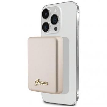 Powerbank Inductivo Guess 5W 3000mAh Dorado con Logo de Metal