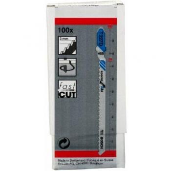Bosch Professional 100x Hojas de sierra de calar T 227 D Special for Alu