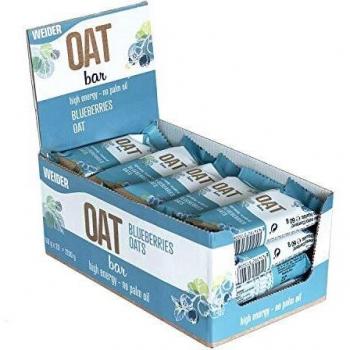 Weider Nutrition OAT BAR, Barrita de Avena sin Aceite de Palma, Sabor Arándanoo, 20 x 60 g
