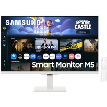 Monitor Inteligente Samsung M50F 27 Full HD IPS 60Hz HDR10 WiFi Bluetooth Altavoces Blanco