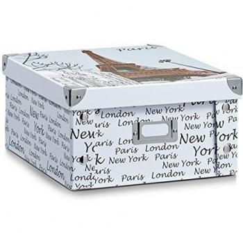 Zeller 2057178 París Caja de almacenamiento Multi 31 x 26 x 14 cm