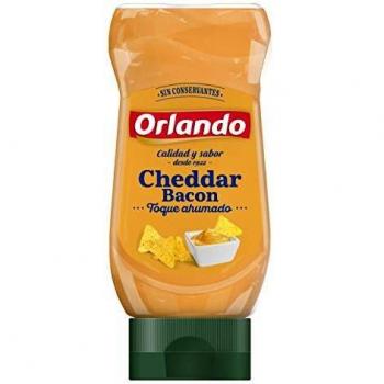 ORLANDO Salsa Queso Cheddar Con Bacon envase 235g