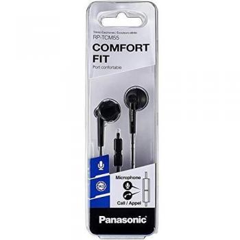 Panasonic RP-TCM55E In-Ear Headphones with Microphone, Wired, Black