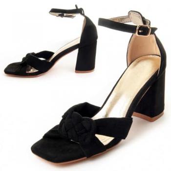 Sandalia con Tacón para Mujer Montevita Sanndal2 88457 Negro Talla: 36