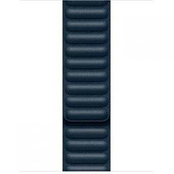 Apple Watch Correa de eslabones de Piel Azul báltico