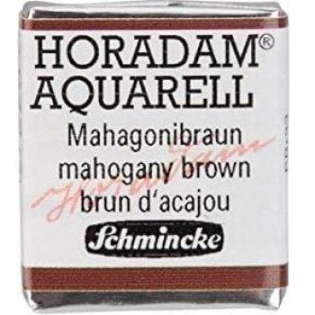 Schmincke : Horadam Watercolour Paint : Half Pan : Mahogany Brown