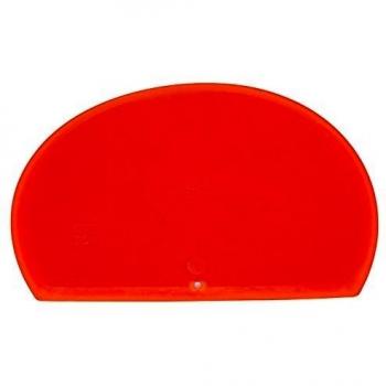 Maya 81916 - Rasqueta Flexible, para Masa Redonda sin Agujero, 160 x 125 x 1,65mm, Naranja
