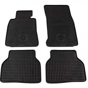 vidaXL Juego Alfombrillas de Coche a Medida Goma 4 Piezas Esterillas Alfombras