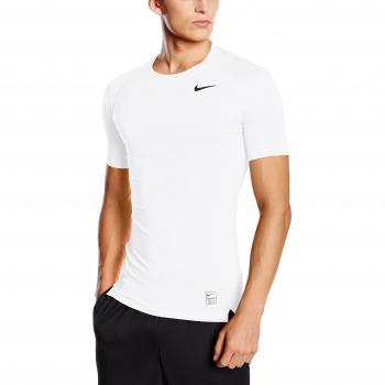 Nike Cool COMP SS - Camiseta para hombre, color blanco / plateado / negro, talla S