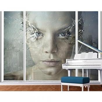 XXL Mural de ventana Emotional Woman, Dimensione:380cm x 432cm