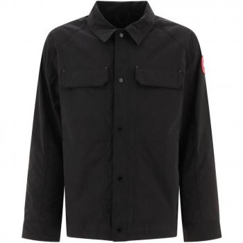 Canada Goose Men's Burnaby Shirt Jacket in Black | Size Small | 2447MNY