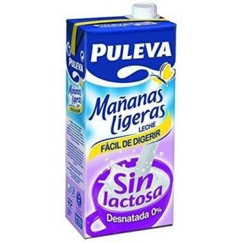 Puleva Leche Mañanas Ligeras Desnatada - Pack 6 x 1 L - Total: 6 L