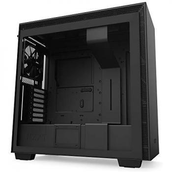 NZXT H710 Caja PC Gaming Semitorre ATX, Panel frontal E/S Puerto USB de Tipo C, Panel Lateral de Cristal Templado de Apertura Rápida, Preparado para Refrigeración Líquida, Negro