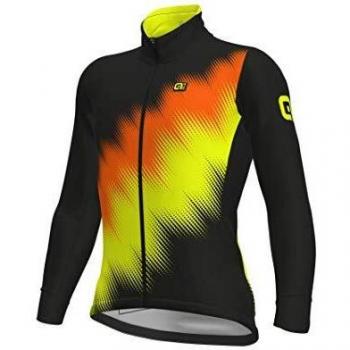 Alé Pulse Stretch Chaqueta Performance para Hombre, Amarillo/Naranja, 186/190