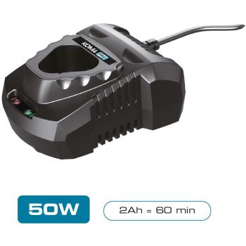 Cargador 12V KOMA TOOLS - 2,0Ah - Carga rápida - Compacto - Compatible con herramientas eléctricas portátiles